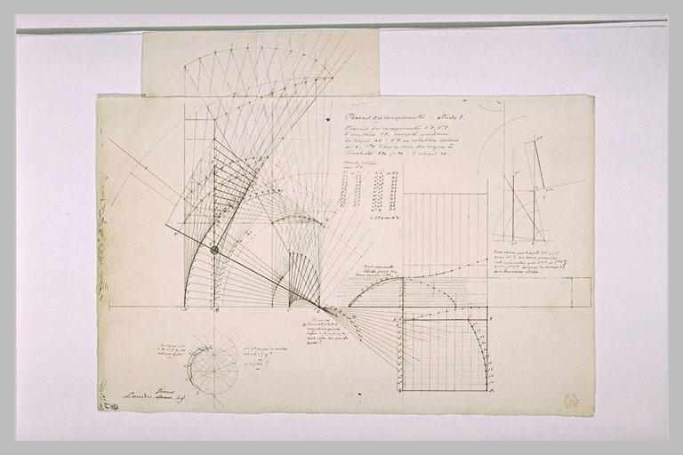 Feuille de plans et d'études géométriques_0