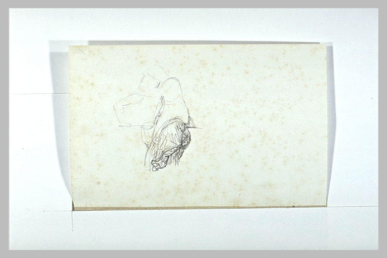 Femme assise enlaçant une autre figure_0