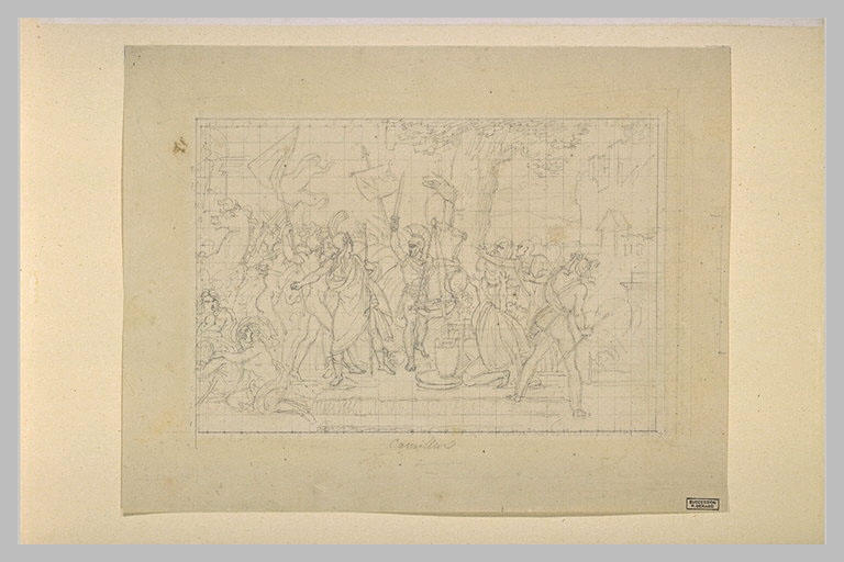 Brennus chef gaulois pesant son tribut face à Marcus Furius Camillus_0