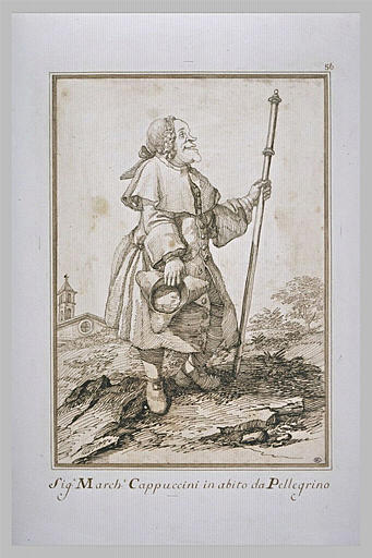 Portrait du marquis Cappuccini, en habit de pélerin_0