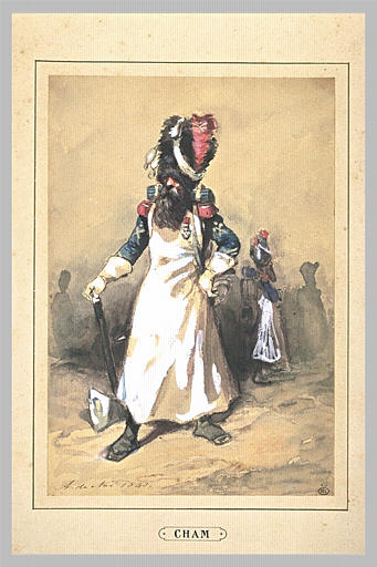 Un grognard, tenant une hache_0