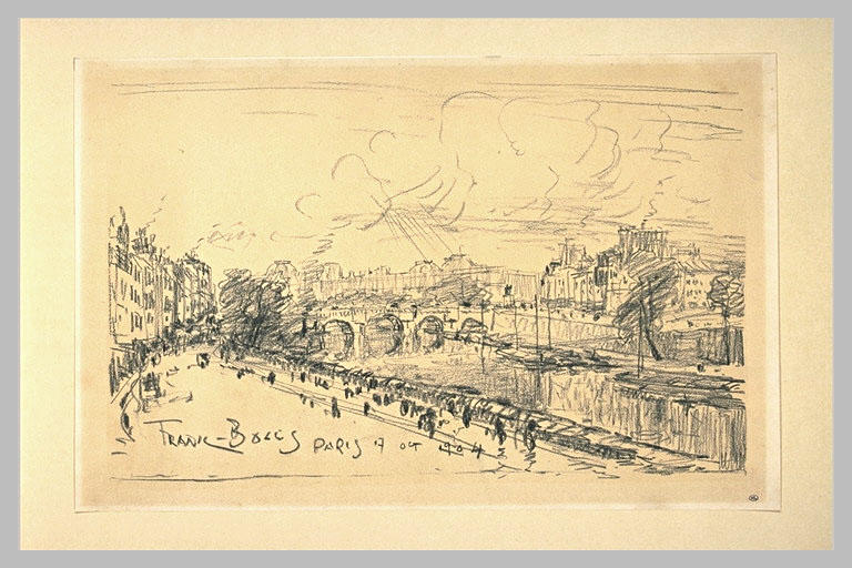 Vue du Pont-Neuf avec les bâtiments du Louvre_0