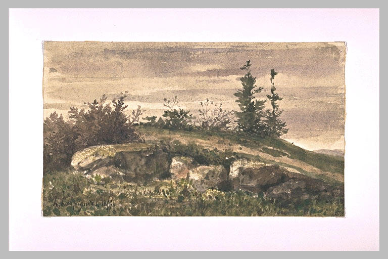 Paysage avec des rochers_0