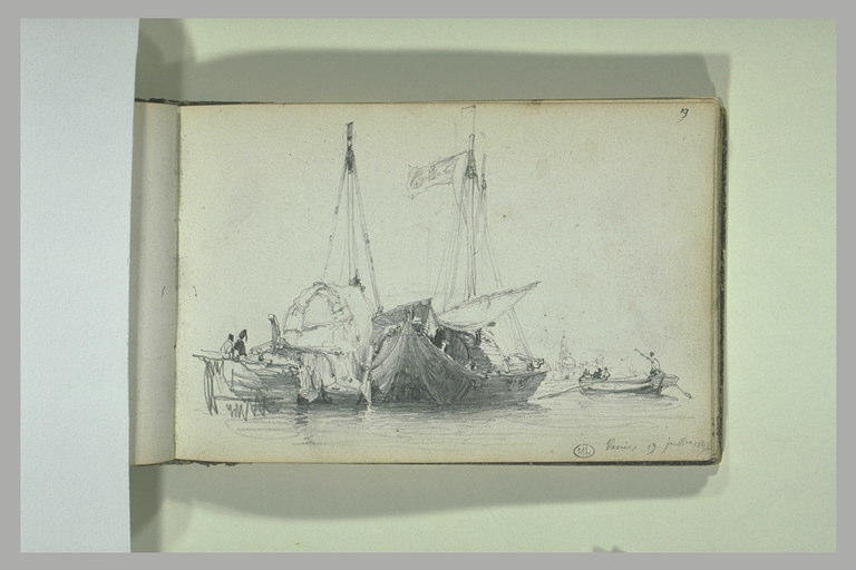 Bateaux s'approchant de Venise_0