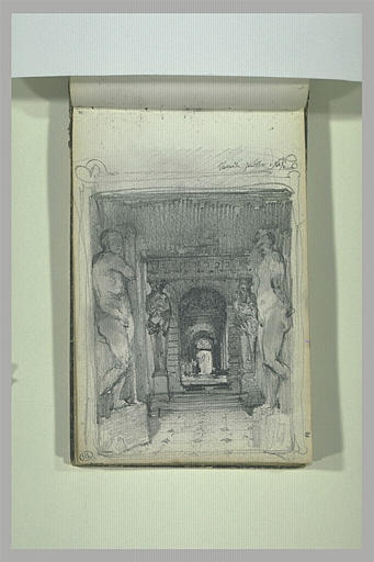 Vue d'un porche orné de cariatides_0