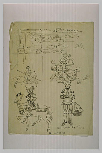 Gisant du Moyen-Age, et chevalier_0