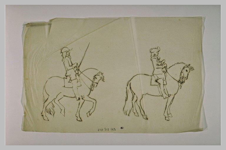 Deux cavaliers, époque Louis XIV_0