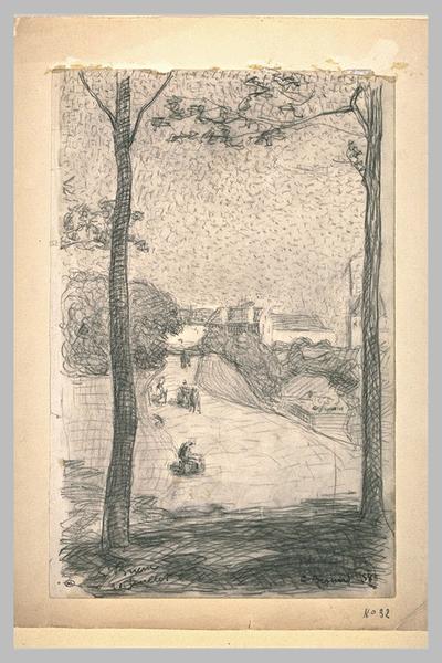 Vue de Saint-Brieuc à travers les arbres_0
