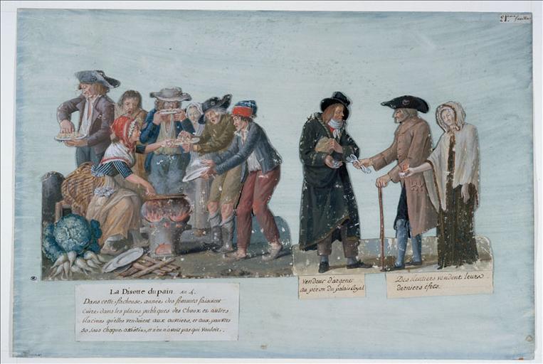 Misère et pénurie à Paris. (titre factice) ; La Disette du pain. (titre inscrit)_0