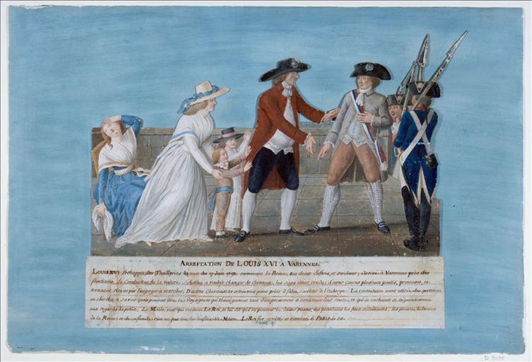Arrestation de Louis XVI à Varennes, 21-22 juin 1791. (titre factice) ; Arrestation de Louis XVI à Varennes. (titre inscrit)_0