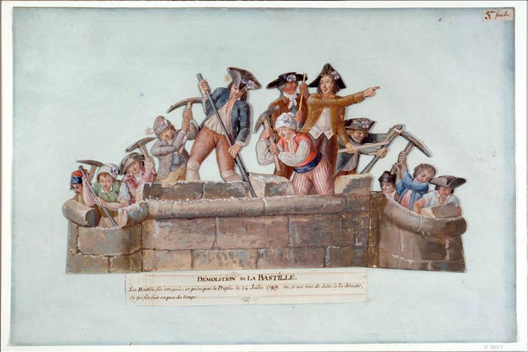Démolition de la Bastille, Paris, juillet 1789. (titre factice) ; Démolition de la Bastille (titre inscrit)_0