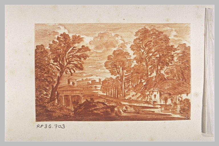 Rivière bordée d'arbres et de maisons_0