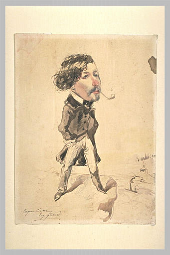 Portrait charge d'Eugène Ciceri_0