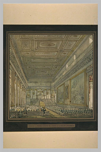 Ouverture de la session du Parlement par Louis XVIII au Louvre_0