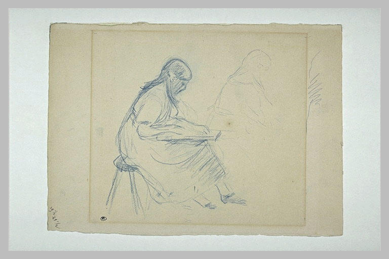 Portrait de Julie Manet, dessinant_0