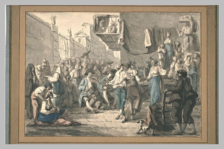 Scène napolitaine : la danse du fleuret_0