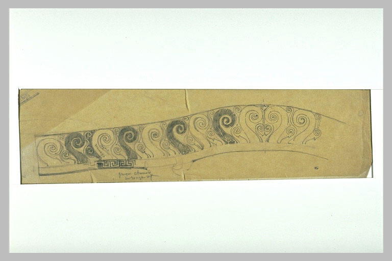 Motif décoratif de vase antique avec grecques et volutes_0