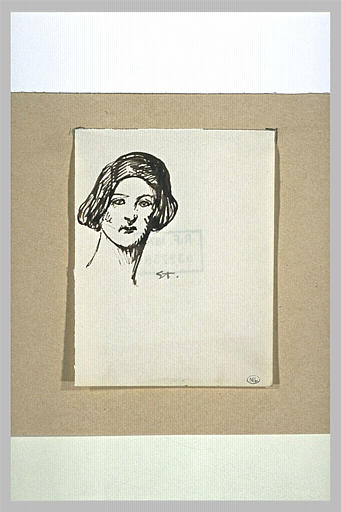 Tête de femme, de face_0