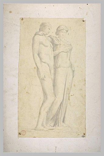 Copie d'après l'antique d'un couple de personnages_0