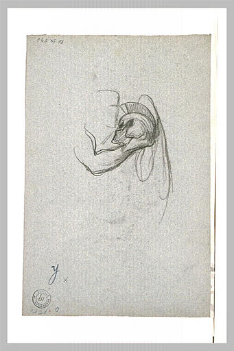 Croquis d'un personnage antique_0