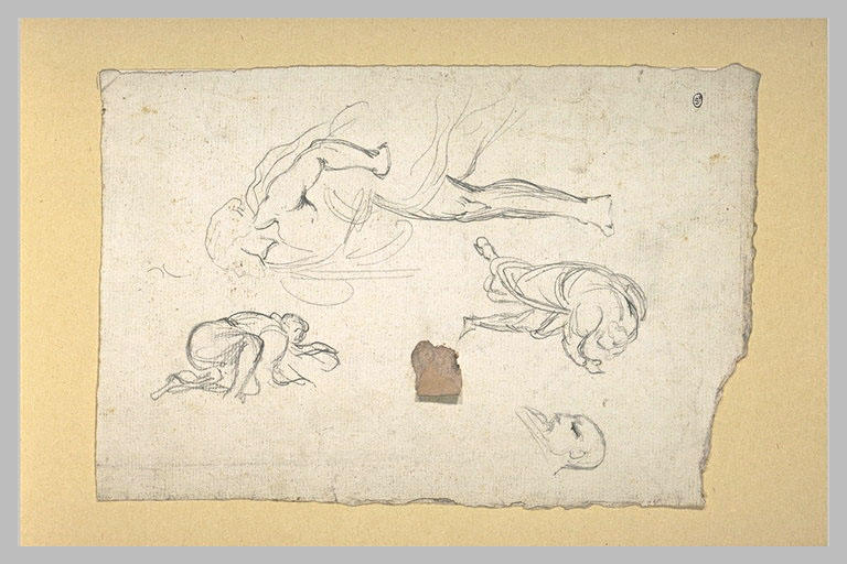 Feuille de croquis de personnages dans diverses positions_0