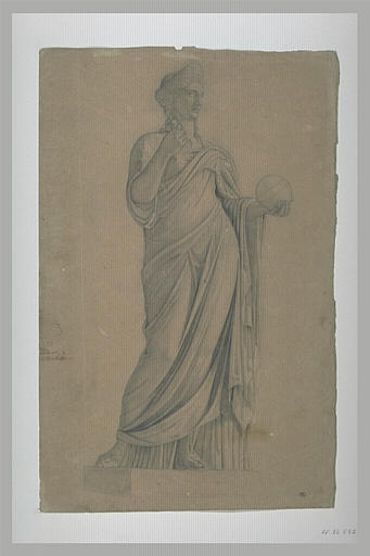 Etude d'après une statue antique d'Athéna_0