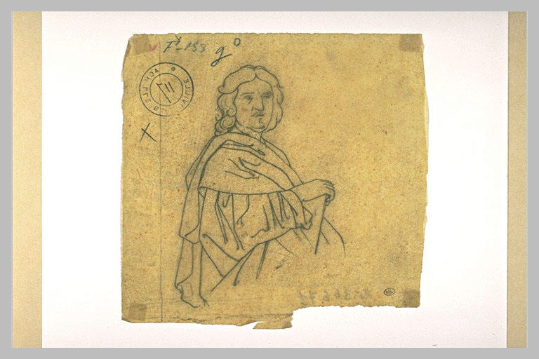 Portrait d'homme, vu en buste_0