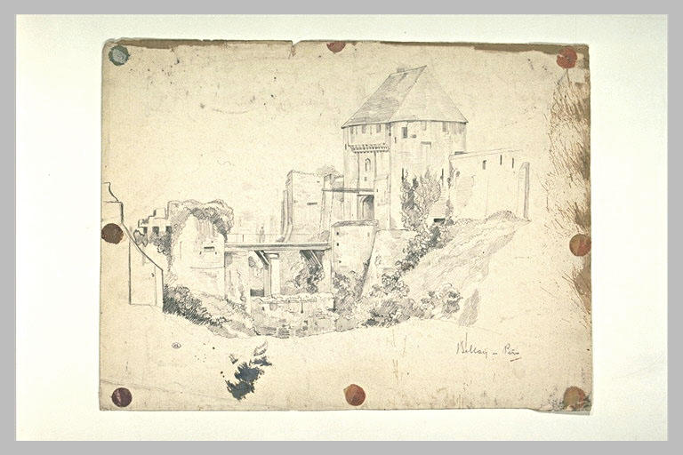 Entrée avec pont-levis d'un château-fort_0