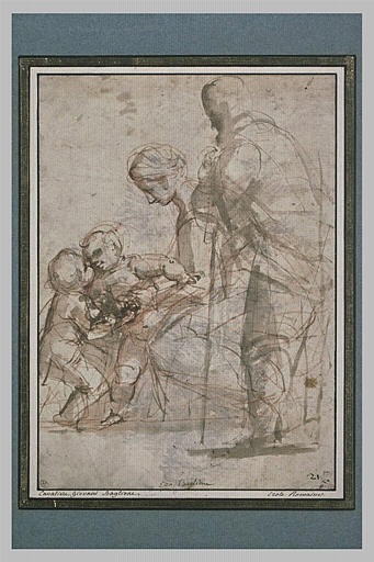 La Vierge présentant l'Enfant Jésus au petit saint Jean, avec saint Joseph_0