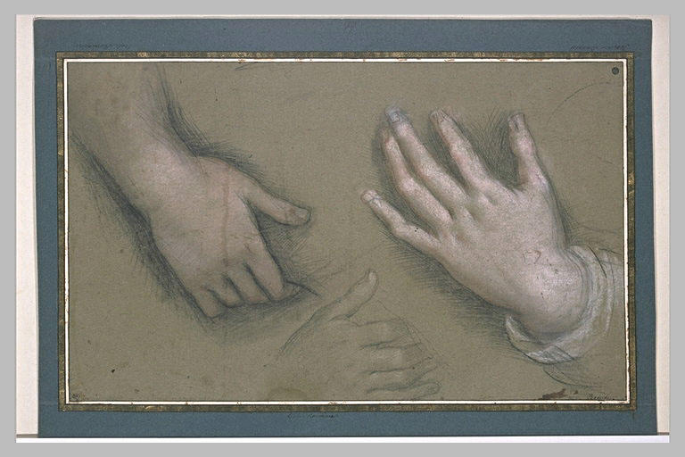 Trois études de mains_0