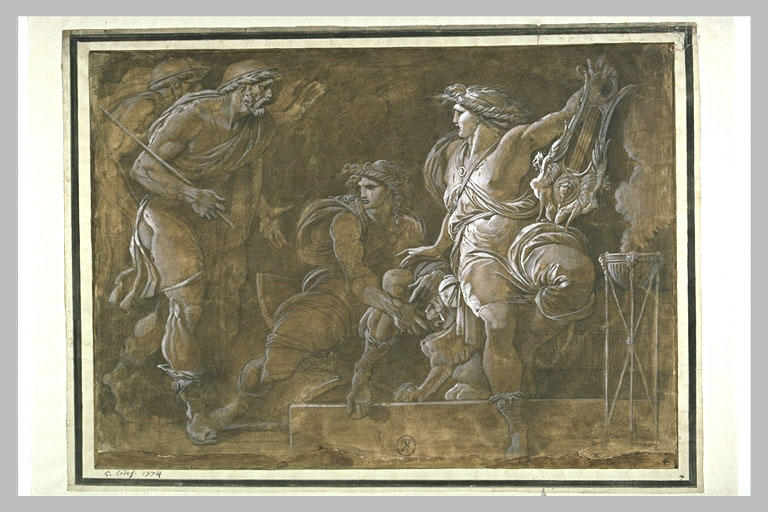 Ulysse et Nestor venant chercher Achille sous la tente de Patrocle_0