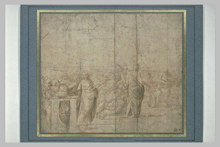 Dix-neuf figures, d'après la partie gauche de la Dispute du Saint Sacrement_0