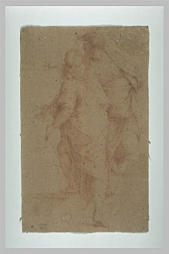 Têtes d'enfant et de vieil hommes : figures de l'Ecole d'Athènes_0