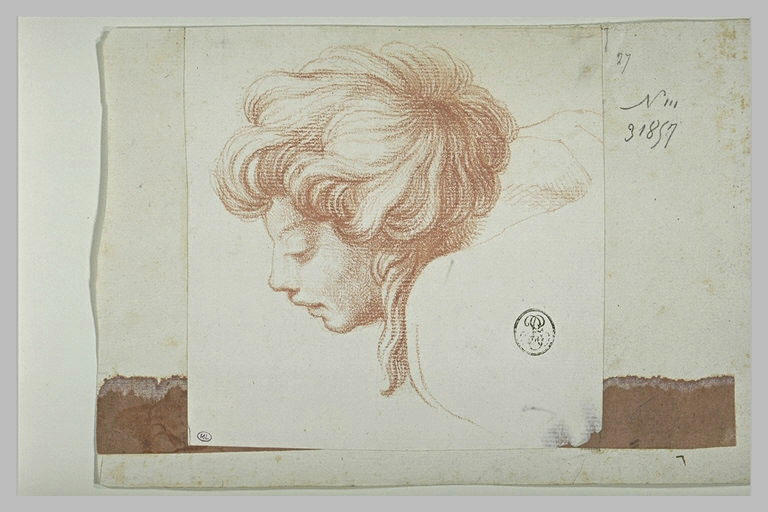 Alcibiade (ou Alexandre) vu en buste : figure de l'Ecole d'Athènes_0