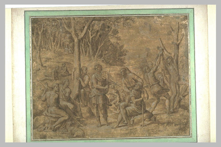 Apollon jouant de la lira da braccio, Cybèle et le supplice de Marsyas_0