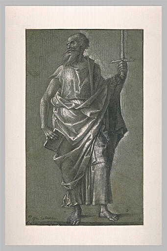 Saint Paul, debout tenant un livre et un glaive_0
