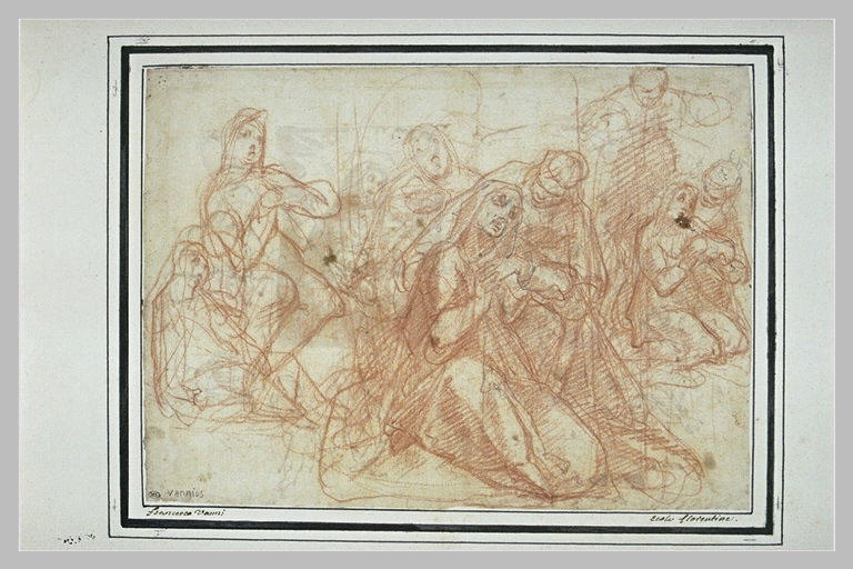 Trois études pour un évanouissement de la Vierge_0