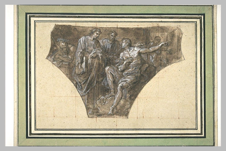 Cinq figures, étude pour un pendentif_0
