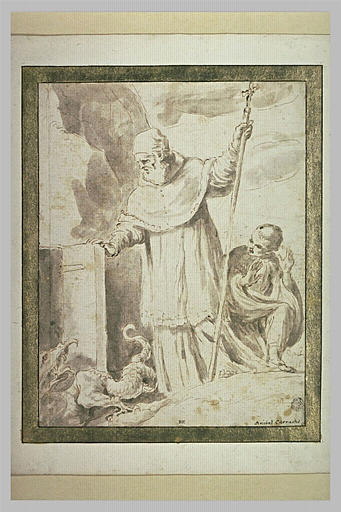 Le pape saint Silvestre enfermant le démon_0