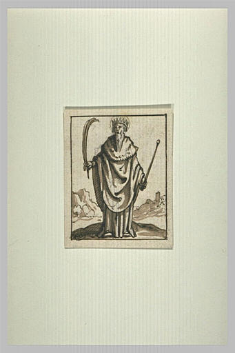 Un saint roi, tenant une palme de martyr et un sceptre_0