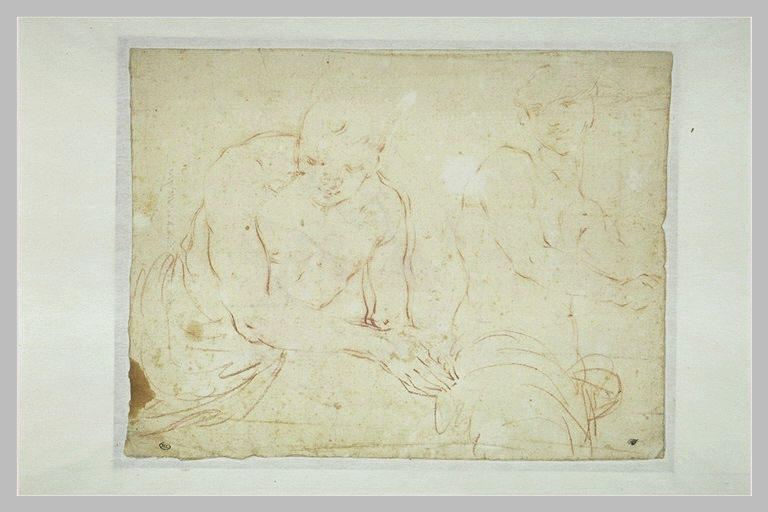 Deux études de jeune homme, à mi-corps, les mains jointes_0