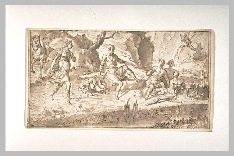 Clorinde arrivant chez les bergers_0