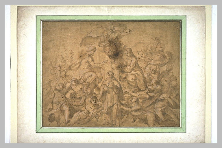 Saint François Xavier reçu par la Sainte Trinité et la Vierge_0