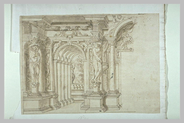 Décor d'architecture en trompe-l'oeil_0