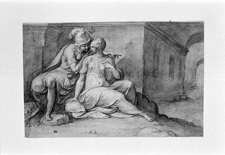 Théagène et Chariclée dans la caverne de l'île des Pâtres_0