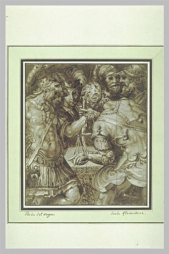 Guerriers pesant leur butin_0