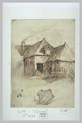Masure couverte en chaume et en ruine_0