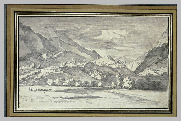 Paysage composé de montagnes ardues_0