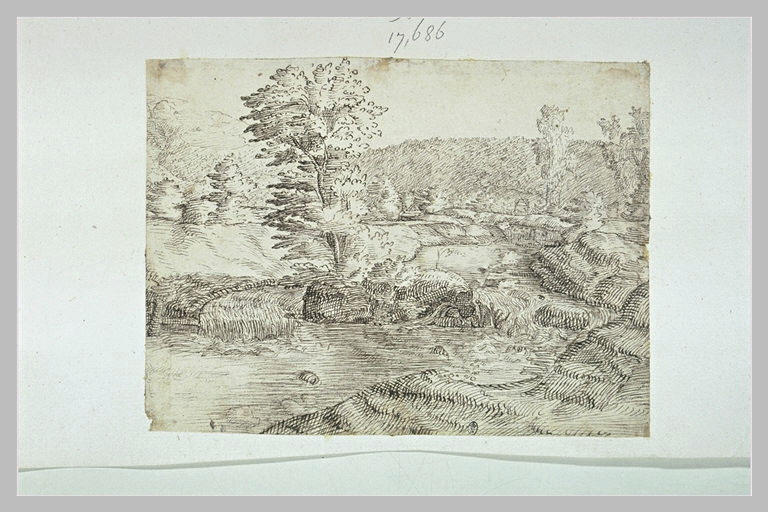 Vue des bords d'une rivière_0