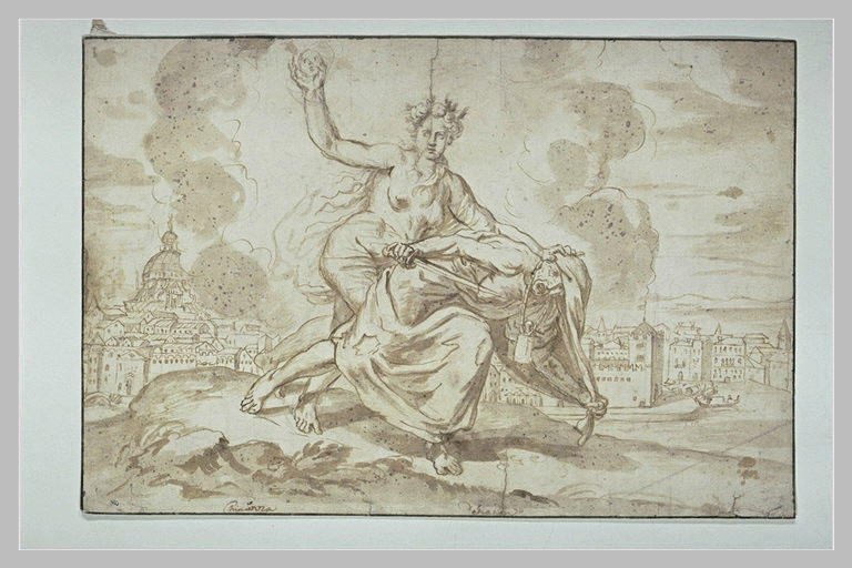 Allégorie : la Délation terrassée par la Sincérité_0